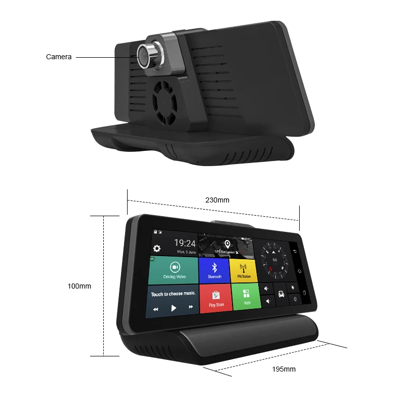 KEELEAD 4G Автомобильный видеорегистратор Камера GPS 9 88 &quotAndroid 5 1 Full HD 1080P с двумя