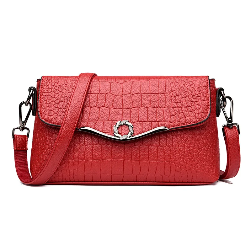 

New Fashion Alligator Women Handbags European Design Leather Lady Shoulder Bags Female Girl Brand Luxury Crossbody Flap Bag