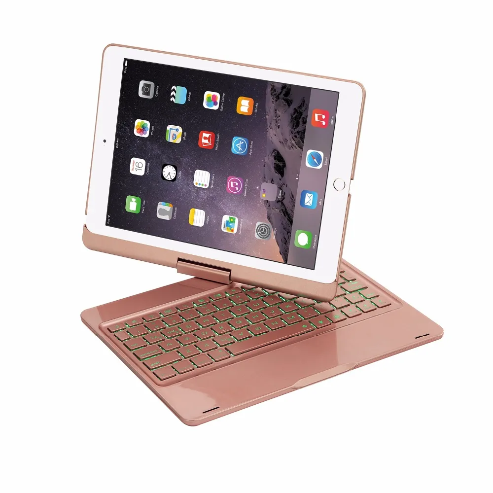 Новинка 2017 для iPad 9 7 видов цветов с подсветкой Беспроводная Bluetooth клавиатура