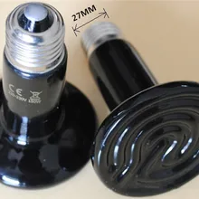 E27 75 мм инфракрасная лампа для домашних животных с лампа керамика хан пару обогреватель для аквариума лампа E27 патрон