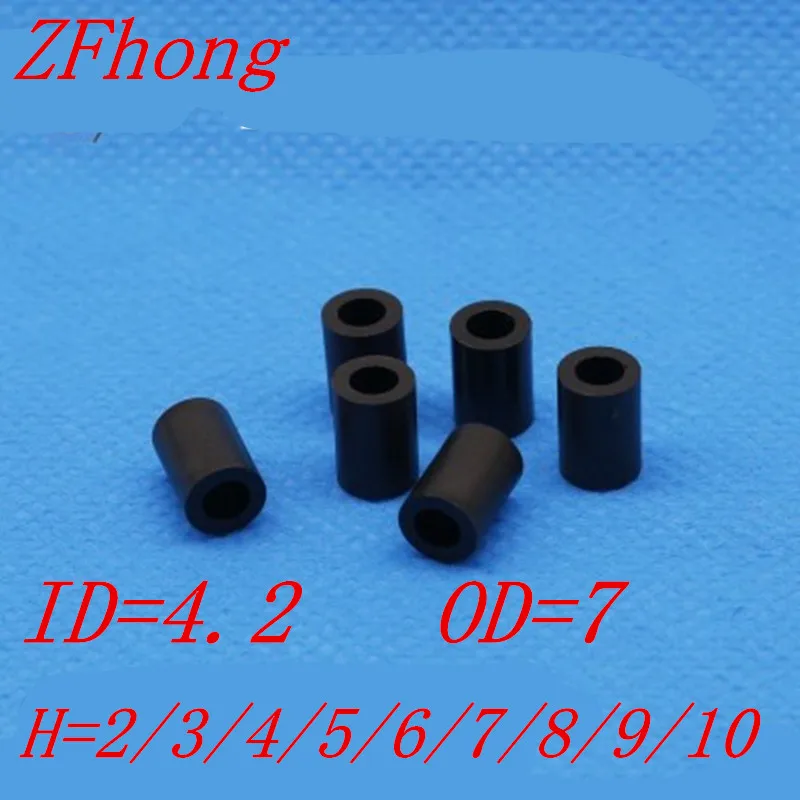 1000pcs/lot m4 black ABS Nylon Round Spacer / Round Standoff spacer M4