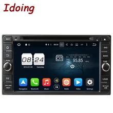Idoing 2Din Car DVD Player Multimedya Fit Toyota Universal Steering-Wheel Android GPS Navigation With Camera MP3 Bluetooth OBD2