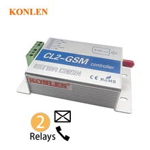 2 GSM реле умный SMS Пульт дистанционного управления выключатель питания вкл. Выкл. Бытовая техника открывающиеся ворота открывалка гаража рольставни светильник