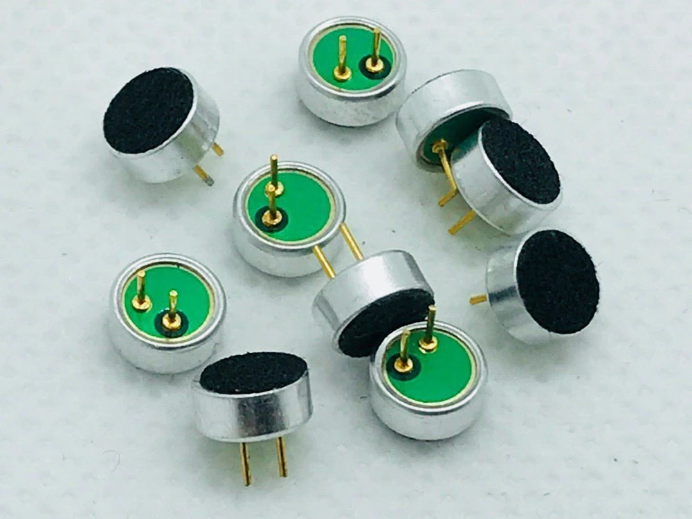 

6*2.7mm Condenser Electret Microphone With Pins Walkie Talkie Recording Pen MP3/4/5 Repair Part Mainboard PCB Capacitive 52 DB