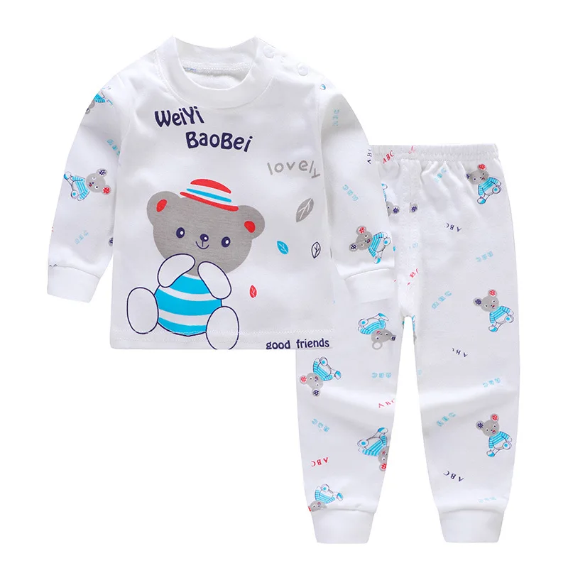 Shein Pijamas De Algodon Para Ninos Y Ninas Ropa De Dormir De Dibujos Animados Set De Ropa Aliexpress