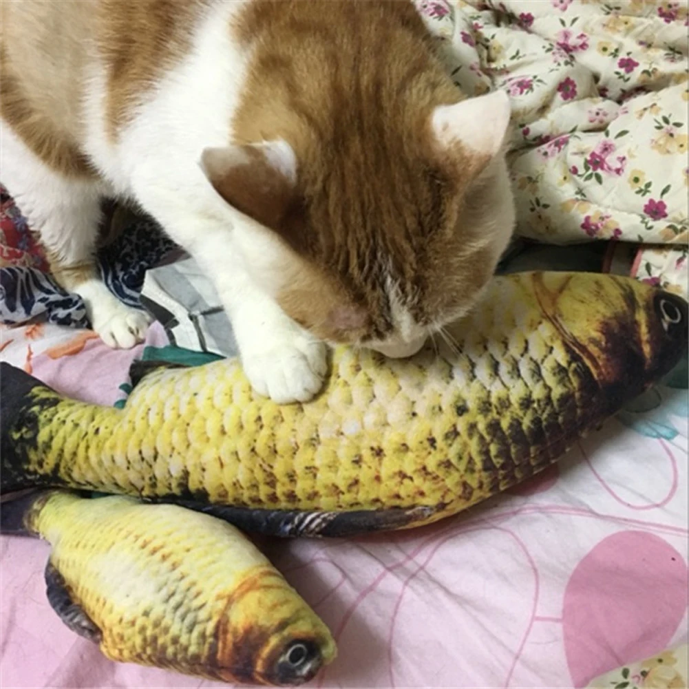 Pet Cat Toys Cute Fish Shape Chewing Toy Simulation Stuffed Fish with Catnip Pet Interactive Toy for Cats Kitten 20/30/40/60cm Pet Cat Toys Cute Fish Shape Chewing Toy Simulation Stuffed Fish with Catnip Pet Interactive Toy for Cats Kitten 20/30/40/60cm