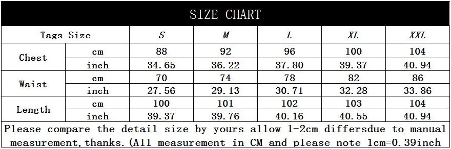 AA-588 SIZE CHART