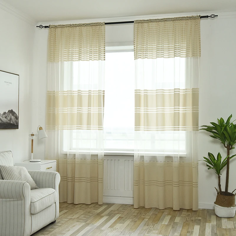 Lovely Solid One Panel Sheer Curtain Window Drape 1 2 7m Long Rod