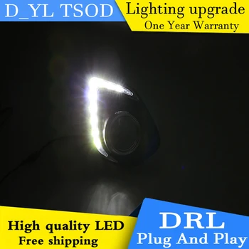 

D_YL Car styling For Mitsubishi ASX 2013-2014 LED DRL For ASX led fog lamps daytime running lights High brightness guide LED DRL