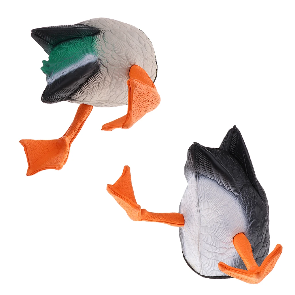 

3D Vivid Mallard Duck Butt Shooting Hunting Decoys Butt-up Darke Decoys Greenhand Accessories 2 Type Options Pond Pool Decor