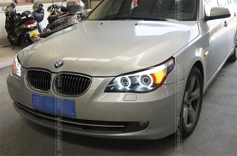 Автомобильная фара VLAND для BMW 520 523 525 530 E60 2004 2005 2006 светодиодные ангельские глазки H7