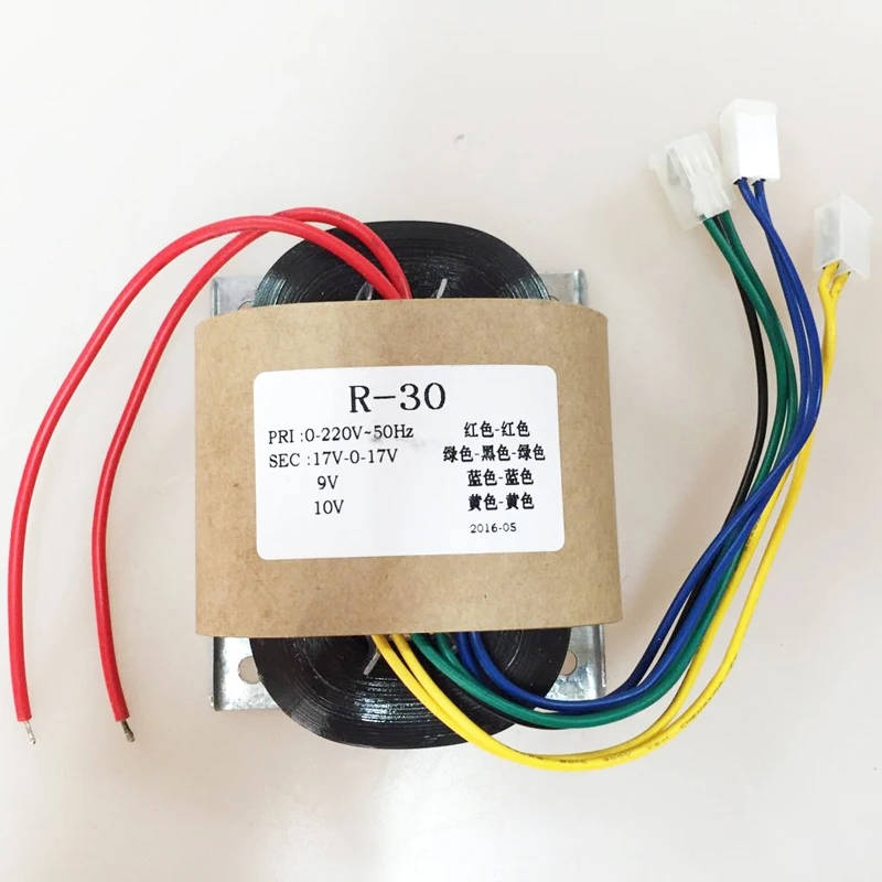 R30 30-40 Вт 50 Гц ei силовой трансформатор вход AC220V выход двойной 17 в + 9 В 10