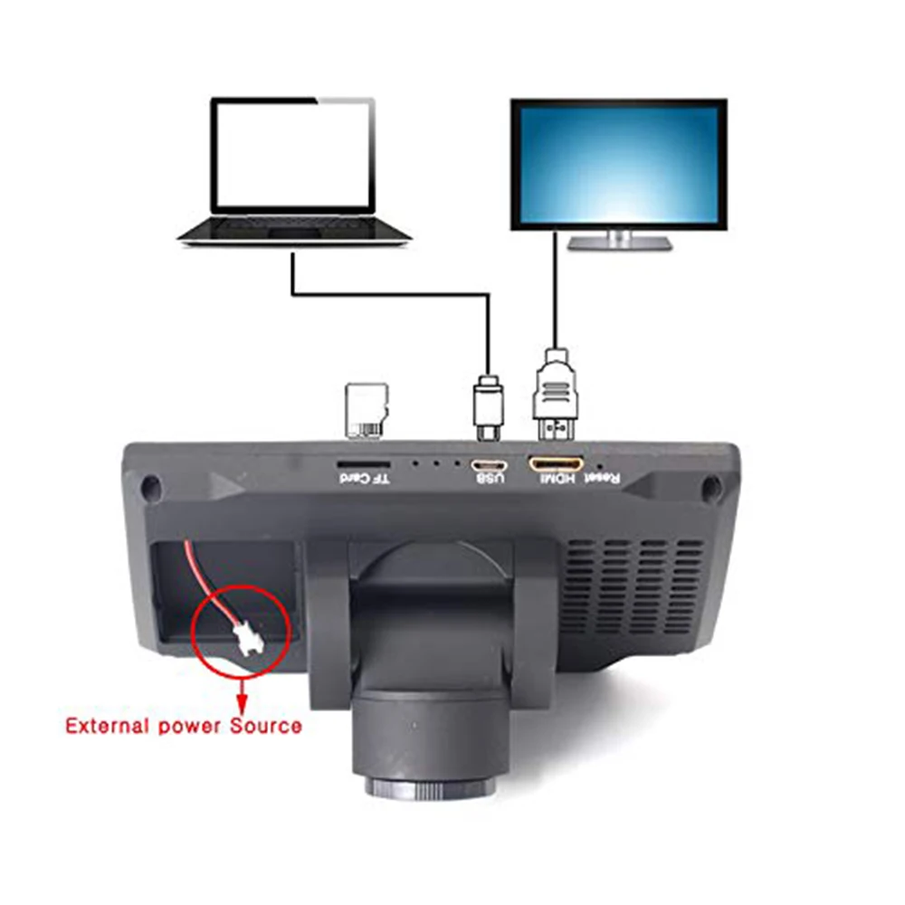 34MP 4K Soldering Microscopes Camera Industrial Maintenance Digital Display Electronic Microscope M