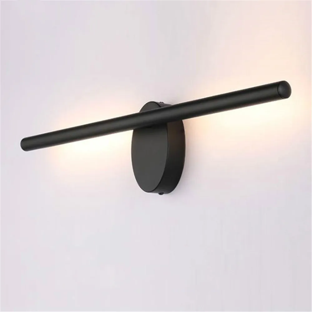 

Antikue Black Long Slim Led Wall Light 4000K Neutral White 8W 10W 14W Led Industrial Home Stairs Wall Lamp