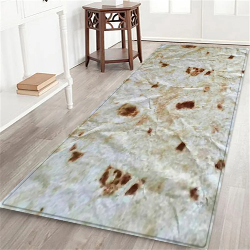 Комфорт еда творения буррито обёрточная бумага одеяло квадратный ванная комната ковры 60X180CM2019 последние rug2019 Стильный коврик