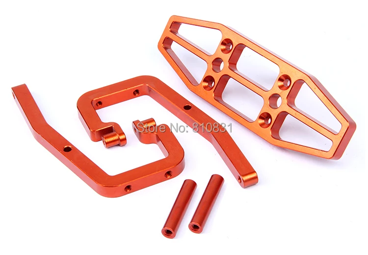 

Baja CNC Alloy rear Bumper Fits 1/5 hpi baja 5b km rovan
