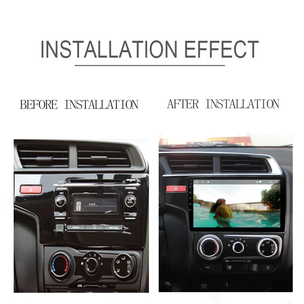 Best JIUYIN Android Car DVD Multimedia Player GPS For honda Fit 2014 2015 2016 2017 Audio Radio Stereo Navigation 5