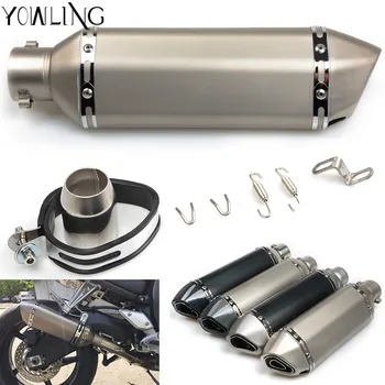 

Universal Motorcycle Exhaust Pipe for yamaha R3 R1 R6 YZF FZ16 Z750 honda NC 700 NC750X NC750 2012 2013 2014 2015 2016