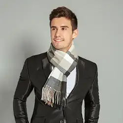 Мужской шарф осень-зима винтажный Мягкий клетчатый шарф мужской имитация кашемира шарф высокого качества брендовые деловые повседневные