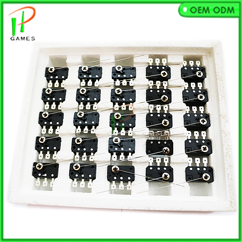 

25pcs/lot Coin acceptor micro switch Three-legged needle microswitch mechanical arcade coin selector acceptor parts
