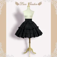 Женская модная хлопковая юбка с цветочным узором и многослойным дизайном