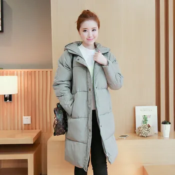 

Women's Parka Coat Women's Windproof Thick section Cotton Jacket Warm Jacket With a Hood New Collection of Designer