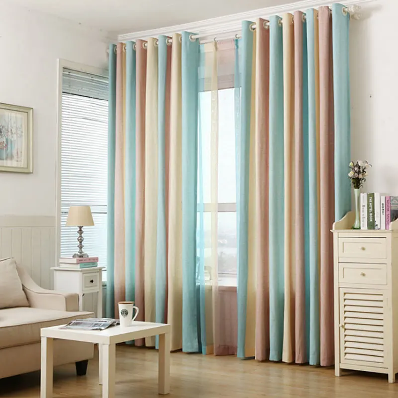 Европейский стиль, цветные затемненные жаккардовые шторы для шторы из тюля для спальни, наборы для детской драпировки на окно 094