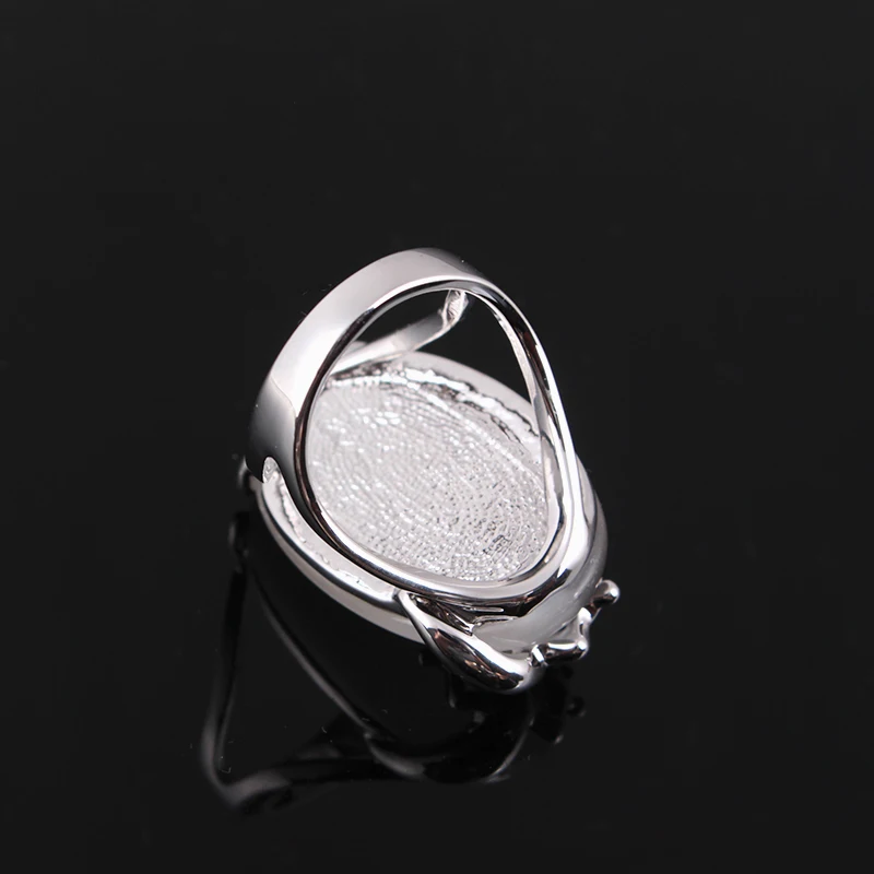 Ajojewel Размер 7-10 опал кольцо с изображением животного серебряный Элегантный Большой Ящерица металлический кольца для мужчин и женщин