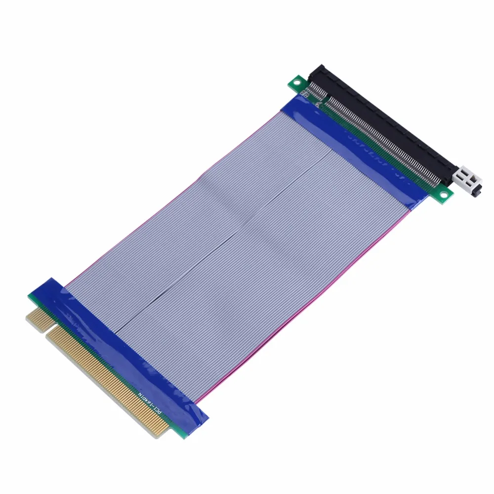 

PCI-E 16X to 16X Riser Card Adapter PCI Express Ribbon Extension Extender Cable PCI E 16 X PCI Express Flexible Riser 20cm