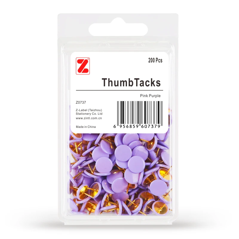 200 шт. Z-LABEL фиолетовый thumbtack хвойных пород ногти Pushpin 14 Цвет