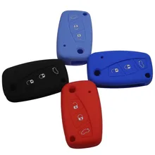 3 Кнопки Силикона Автомобиля Стайлинг Крышка Для FIAT Panda Stilo Grande Punto Doblo Браво Ducato Микроавтобус Флип Удаленных Случае С логотип