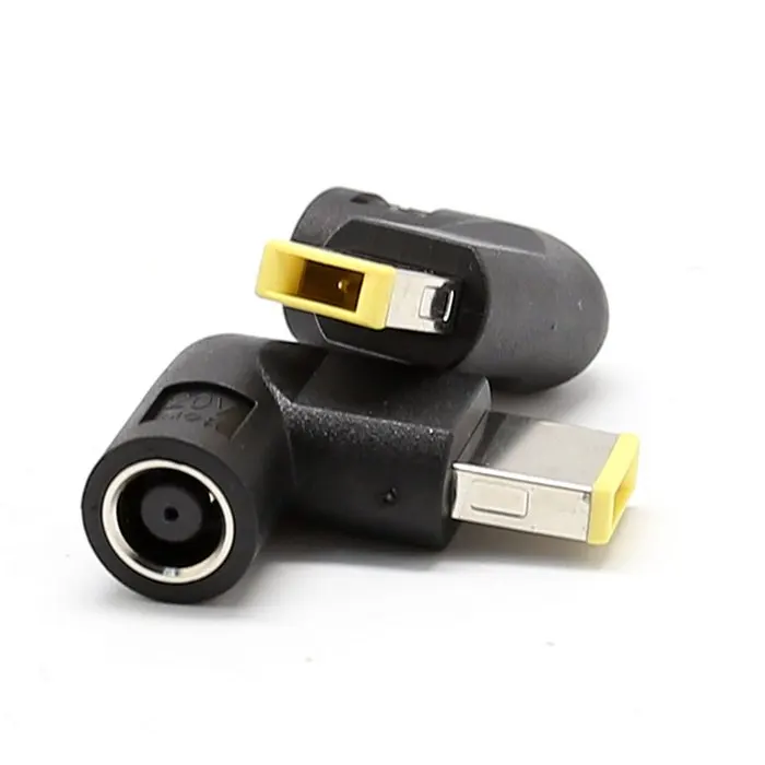 

DC 7.9*5.4mm DC Jack to Rectangle Port Charger Power Adapter 90 Degree Angled For Lenovo ThinkPad X1 Carbon Laptop