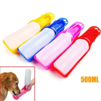 

250/500ml Pet Dog Water Bottle Fountains Pet Drinking Bottle For Dog Cats Portable Hanging Out Travel Pet Supplies Water Bottle