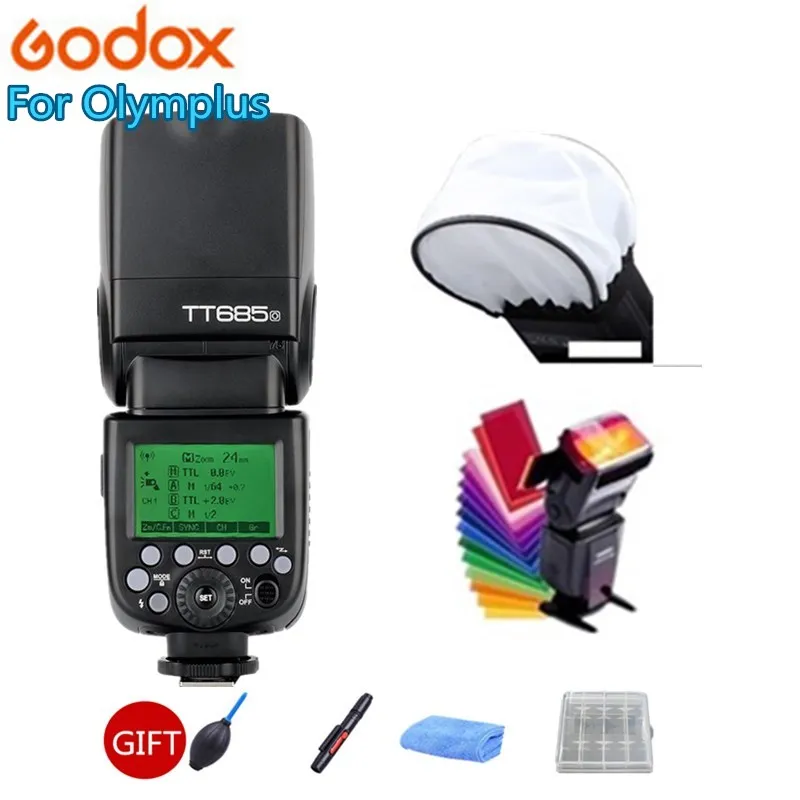 Godox TT685O 2,4G HSS 1/8000s ttl GN60 Беспроводная вспышка X1T-O XPRO-O триггер для Olympus/Panasonic DMC-FZ2500GK GH4 GH3 - Цвет: TT685O flash