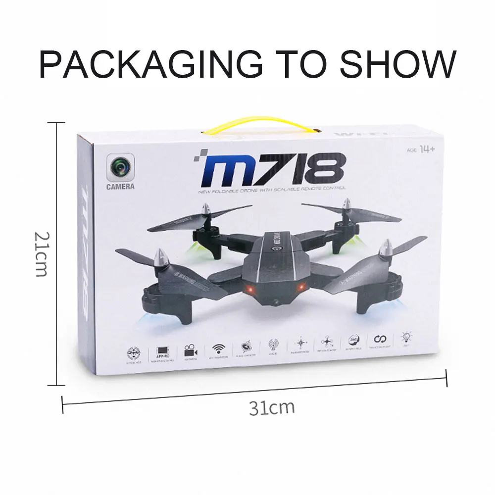 Расширенный интеллектуальный складной Дрон Wi Fi FPV 480P/720P HD камера 6 осевой
