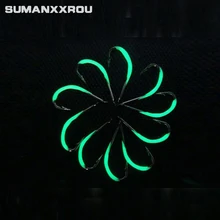 7 шт./упак. светящийся рыболовный крючок 6#8# колючая Рыболовная Снасть рыболовные крючки из высокоуглеродистой стали TJ