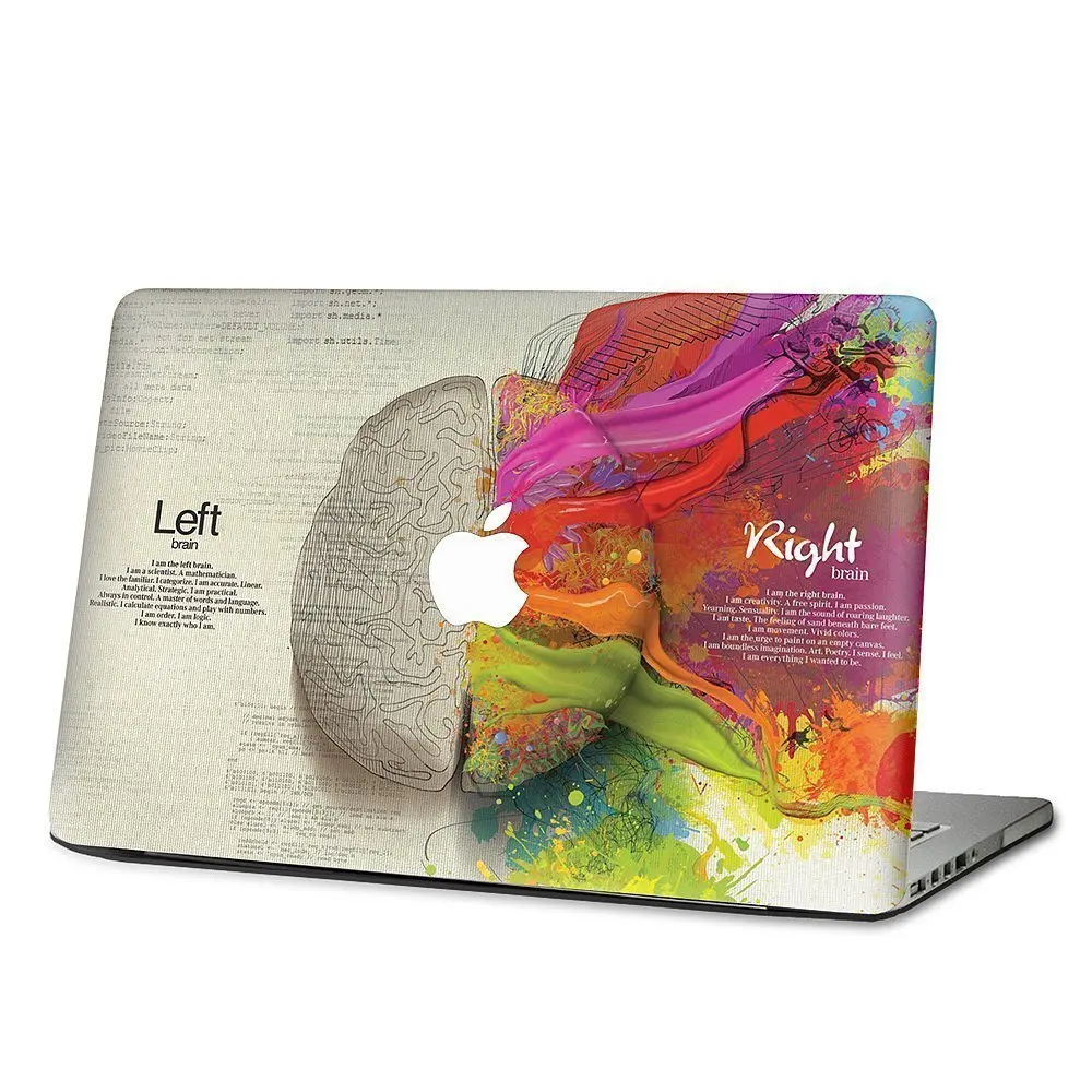 Left and Right Brain Sticker for Apple decals Macbook Pro 13" Retina 15