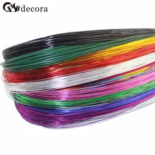 24# зеленый цвет ПВХ покрытием железная проволока нейлон чулок цветок аксессуар(50 шт./лот