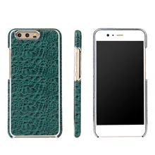Для Huawei P10 известный бренд Настоящее Пояса из натуральной кожи+ Гальванизируйте чехол задняя крышка телефона для Huawei P10 плюс Крокодил зерна