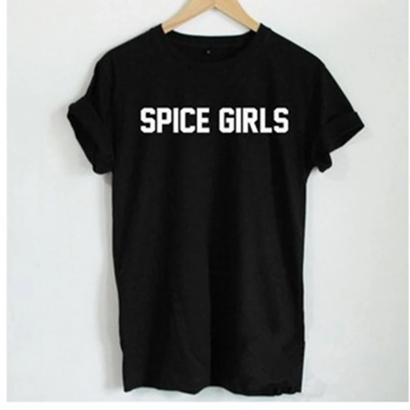 Женская футболка с принтом spice girls летние Забавные футболки женские и мужские