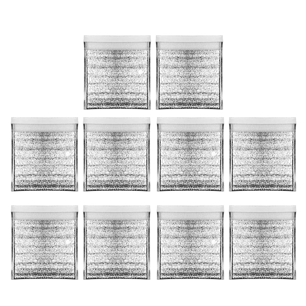 Изолированный герметизируемый алюминиевый замок на молнии для пикника горячий холодный мешок серебряные пищевые безопасные изоляционные пакеты Термосумка для сохранения кухни