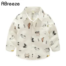 Abeeze/новая одежда, рубашка для мальчиков с длинными рукавами, г. Весенние модные рубашки с белым воротником из 90% хлопка для мальчиков