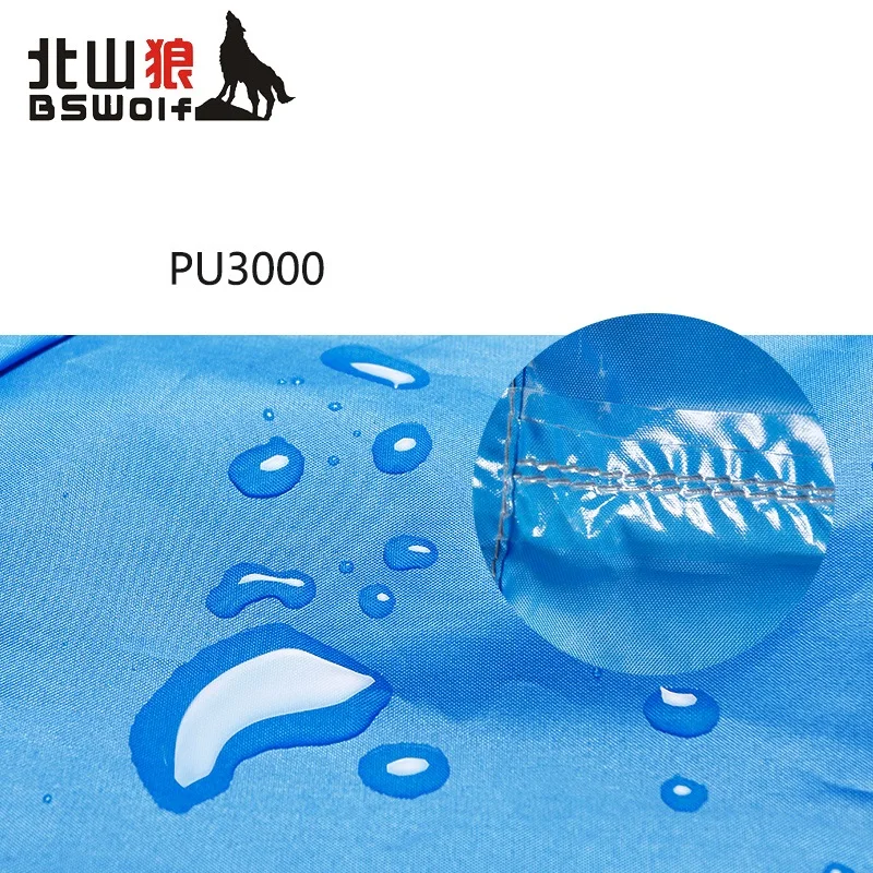 متعددة الوظائف 3 في 1 في ارتداء المطر التخييم حصيرة التخييم خيمة الأرض حصيرة الشمس المأوى المظلة ظهره غطاء المطر