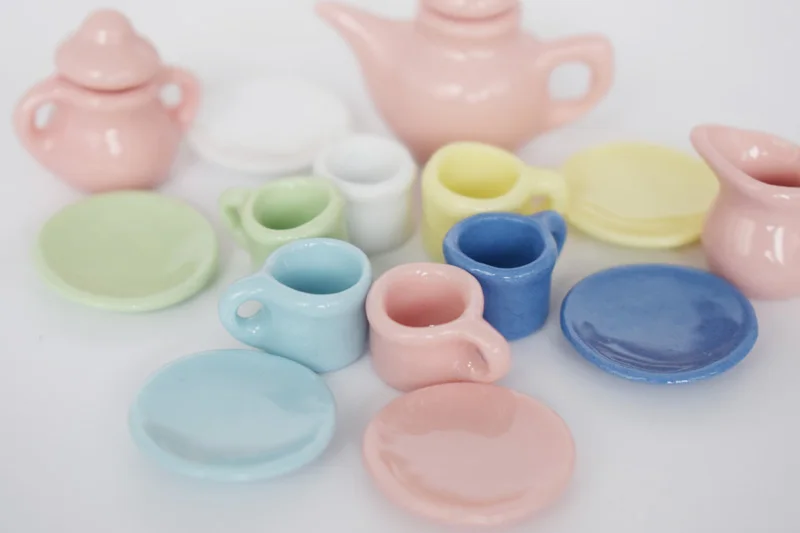 miniature tea cup set  (6)