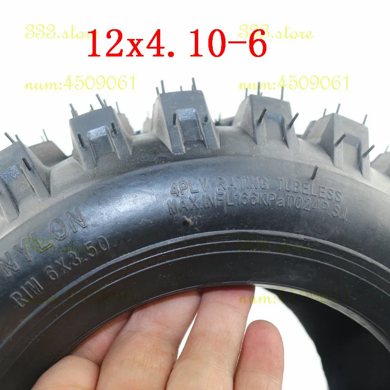 

high quality 12x 4.10-6 tire tyre ATV Quad Go Kart 47cc 49cc /4.10-6 tyre Lawn Garden Tiller Snow Blower Thrower R-1 Lug tire