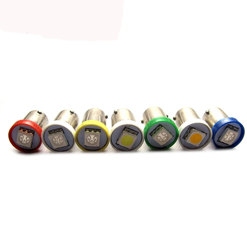 

100PCS Ba9s 44 47 T11 T4W Bayonet AC 6V/6.3V 1206 3020 8SMD LED Pinball Machine Light Bulb Lamp Non ghosting/anti flickering