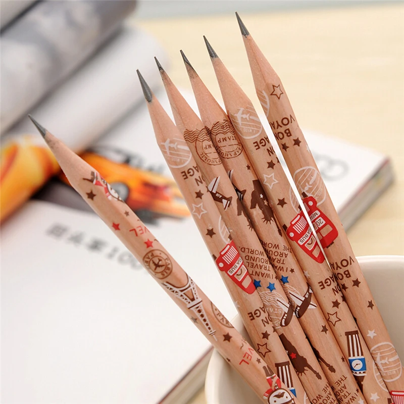 Мультфильм HB pencilsstandard карандаш для рисования lapices канцелярские школьные принадлежности материал Escolar Infantil 12 шт