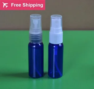 

free shipping 20/30ml 50pcs/lot Plastic Sapphire Blue PET Perfume Refillable Packaging Spray Bottles for Cosmetic