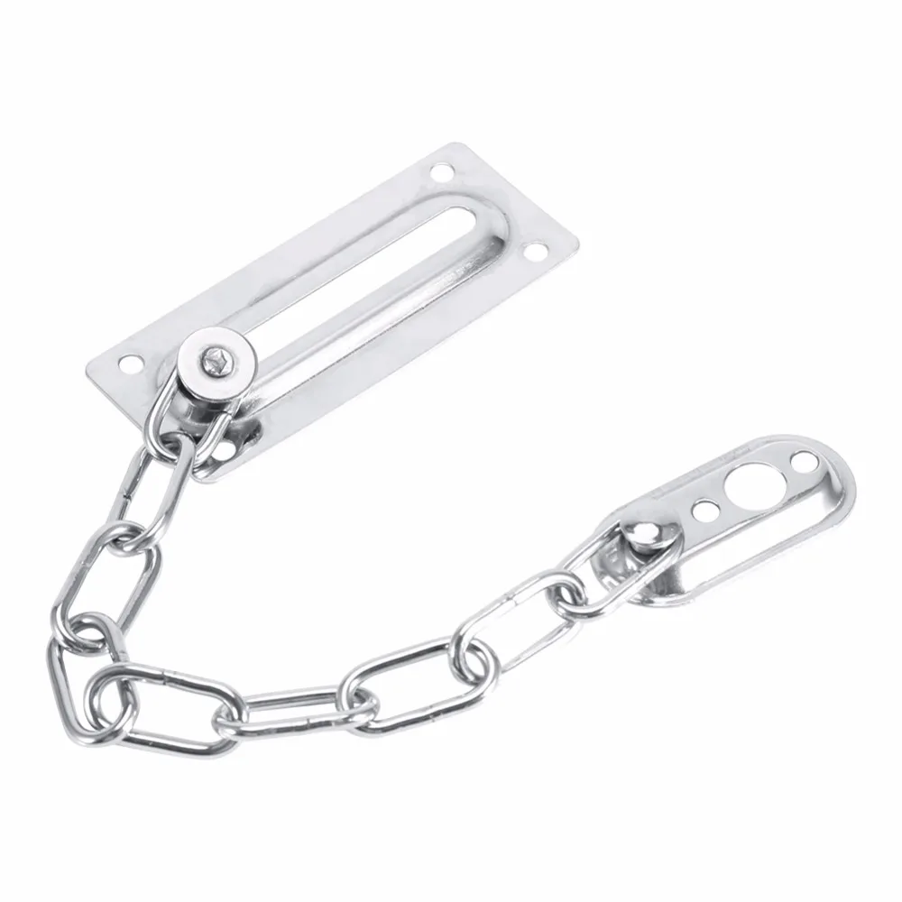 Sliding Door Lock Chrome Door Lock Chain Bolt Safety Chain Hotel Office