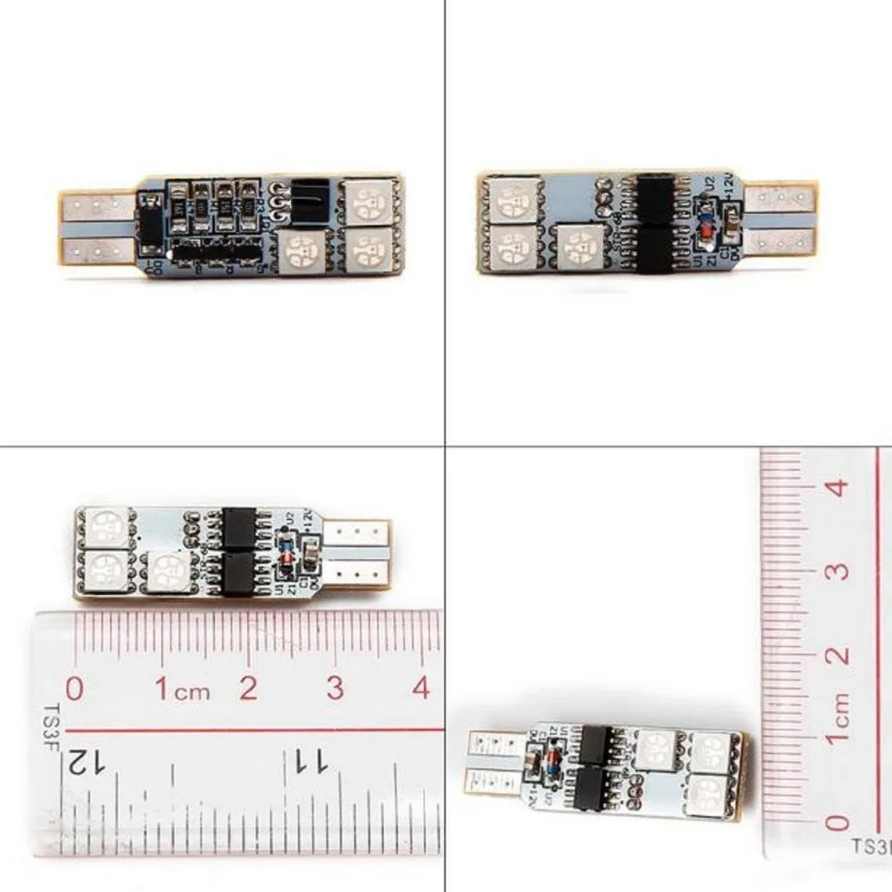 2 xT10 RGB 194 168 W5W автомобильный пульт дистанционного управления лампы 6 светодиодный цветные лампочки с Дистанционный триггер для вспышки